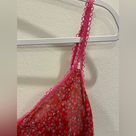 Vintage Natori - Floating Hearts - Sheer slip dress - Size Medium - Y2K - Picture 4 of 7